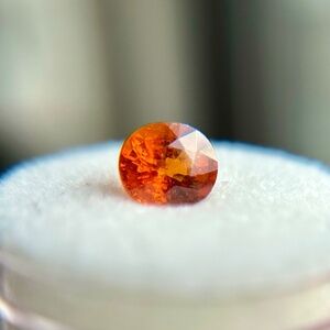🧡 1.63 CT Natural SPESSARTITE GARNET Vivid Orange Eye-Clean Gemstone